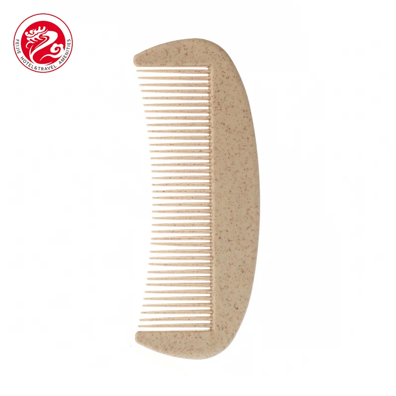 OEM бамбуковая широкая Персонализированная гребень для волос из пшеничной соломы