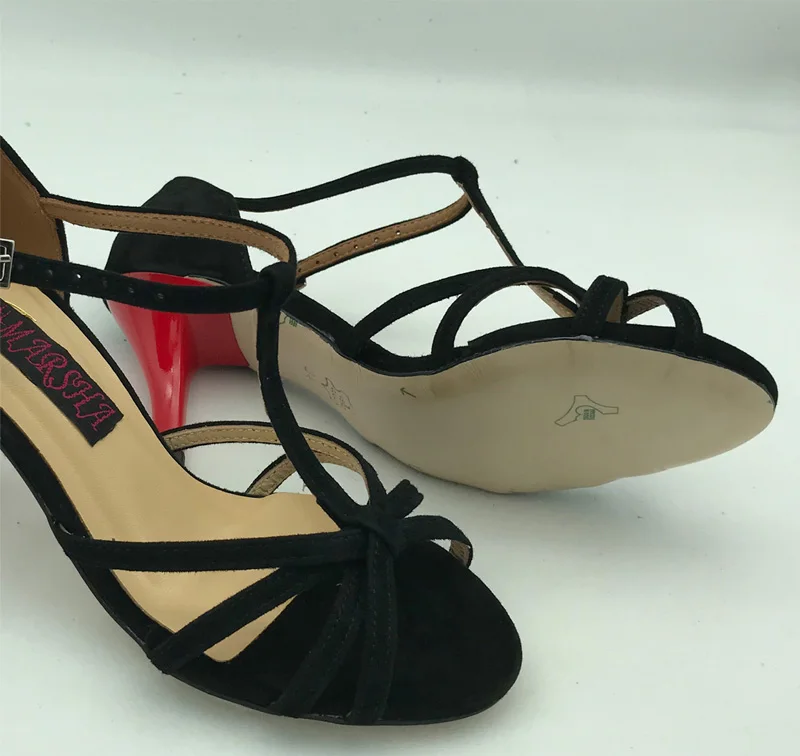 Туфли для танцев Аргентины Танго с кожаной жесткой подошвой T6256BS пикантные туфли для вечеринок