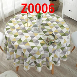 wholesale airlaid modern black and white  plaid circular round oilproof tablecloth bulk 100% polyester buy table cloths picnic