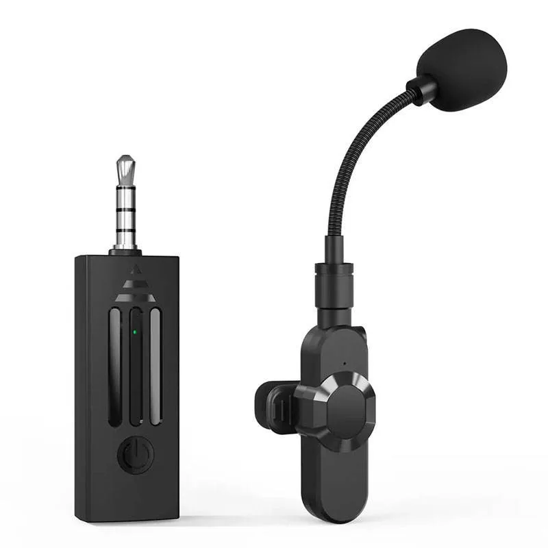 K35D Professional Portable External Mini Lapel Recording Mic Live Streaming Wireless Lavalier Microphone