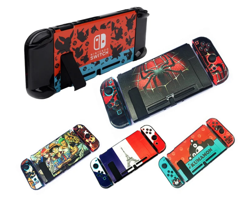 Цветной чехол для nintendo switch с игровой тематикой