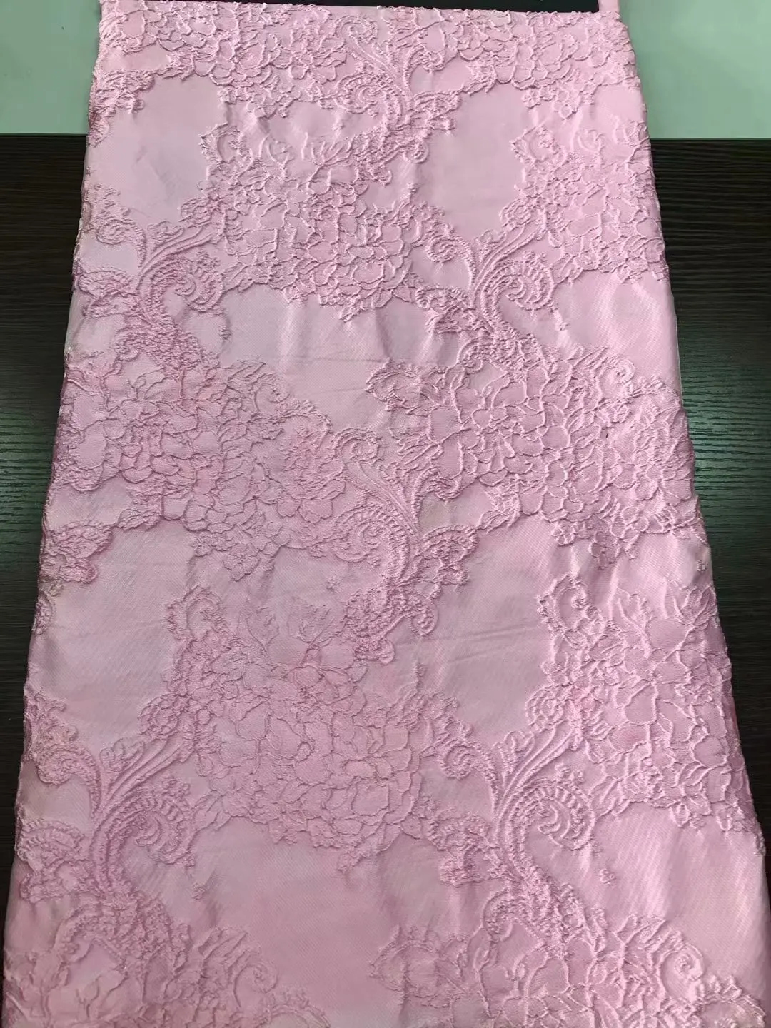 166gsm 3D flower fashion yarn dyed woven jacquard dress fabric