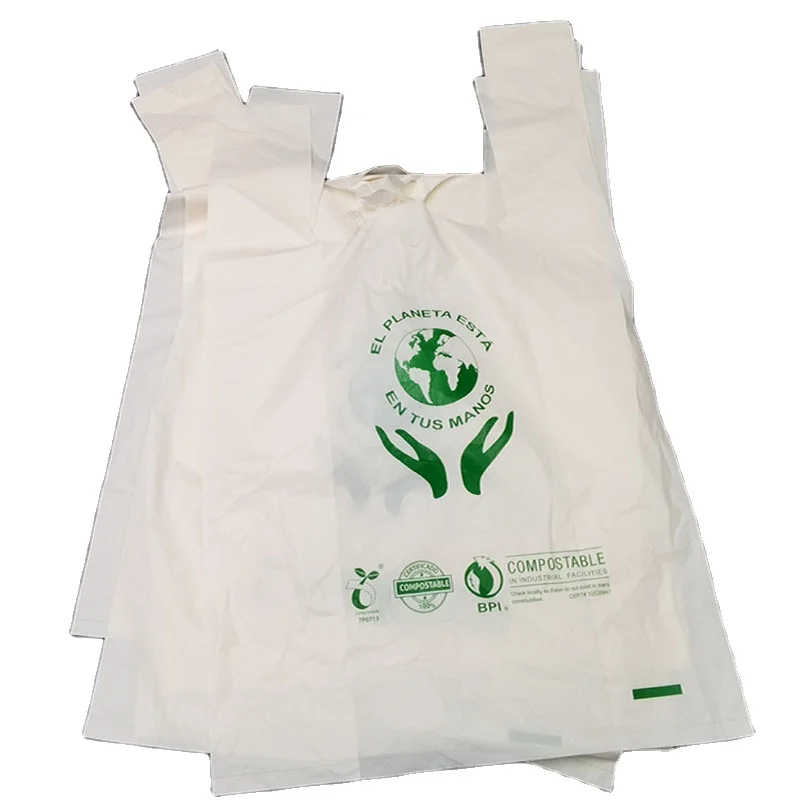Biodegradable Disposable PLA Plastic Bags Supermarket Shopping Bags Plastic Bag