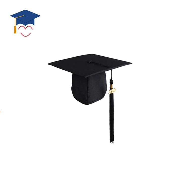 PHOEBEE High Quality Children Clothes Dresses Sets Black Matte Kids Graduation Gown Cap And Stole