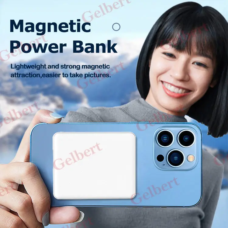 2022 New Magnetic Wireless Charger Power Bank 10000mAh With 15W PD20W Fast Charging External Battery For iPad iPhone 13 12 11