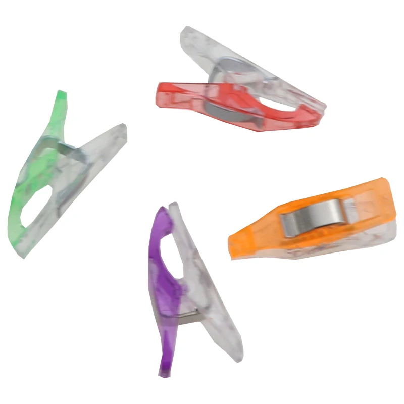 Colorful Plastic Powerful Clips Small Pointed Plastic Clips for Sewing Patchwork Crafts