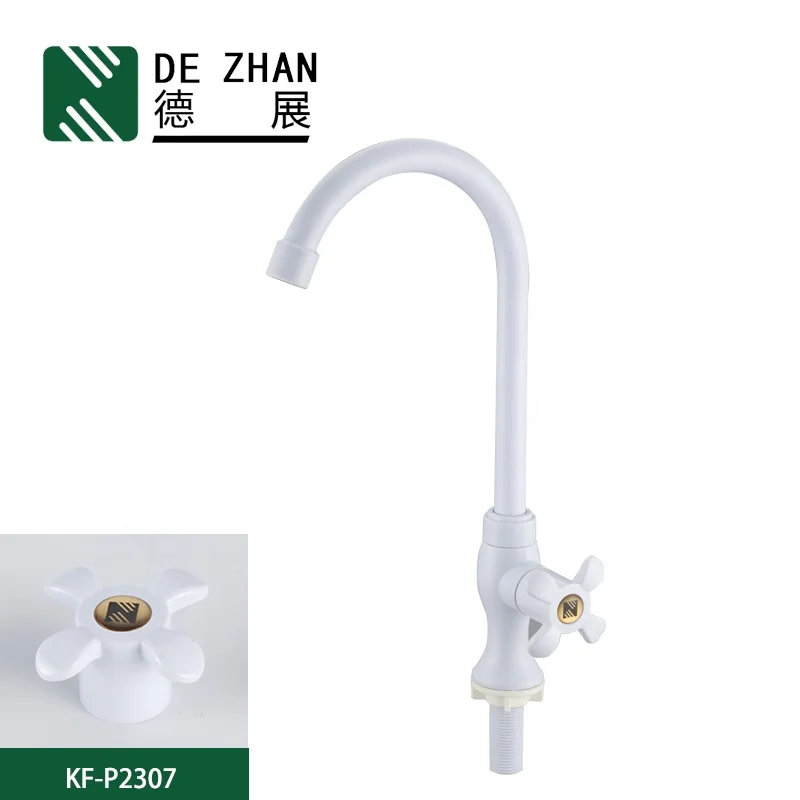 
Hot Selling Plastic Faucet Cold Water Wall Mounted Kitchen Faucet Tap 