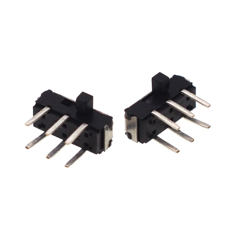 right angel horizontal miniature slide switch DIP 2P2T Mini 6P slide switch MSK22D18