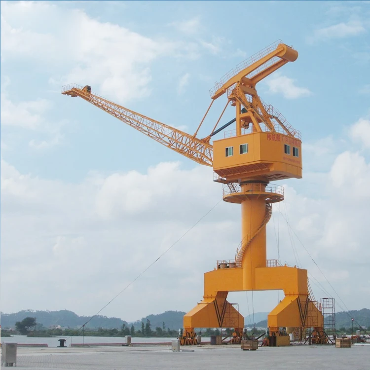 Hot standard marine 45 ton luffing boom portal cranes harbour crane