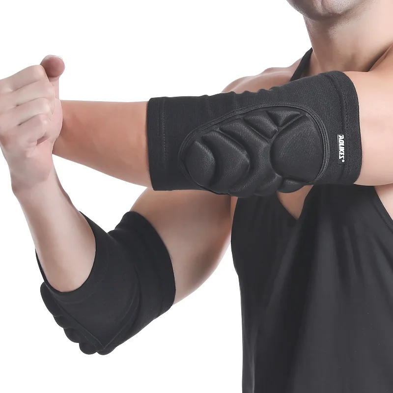 Aolikes C-0245 Compression Sleeves Men Women Arm Sleeve Pad professional sports anti-collision EVA tactical elbow pads