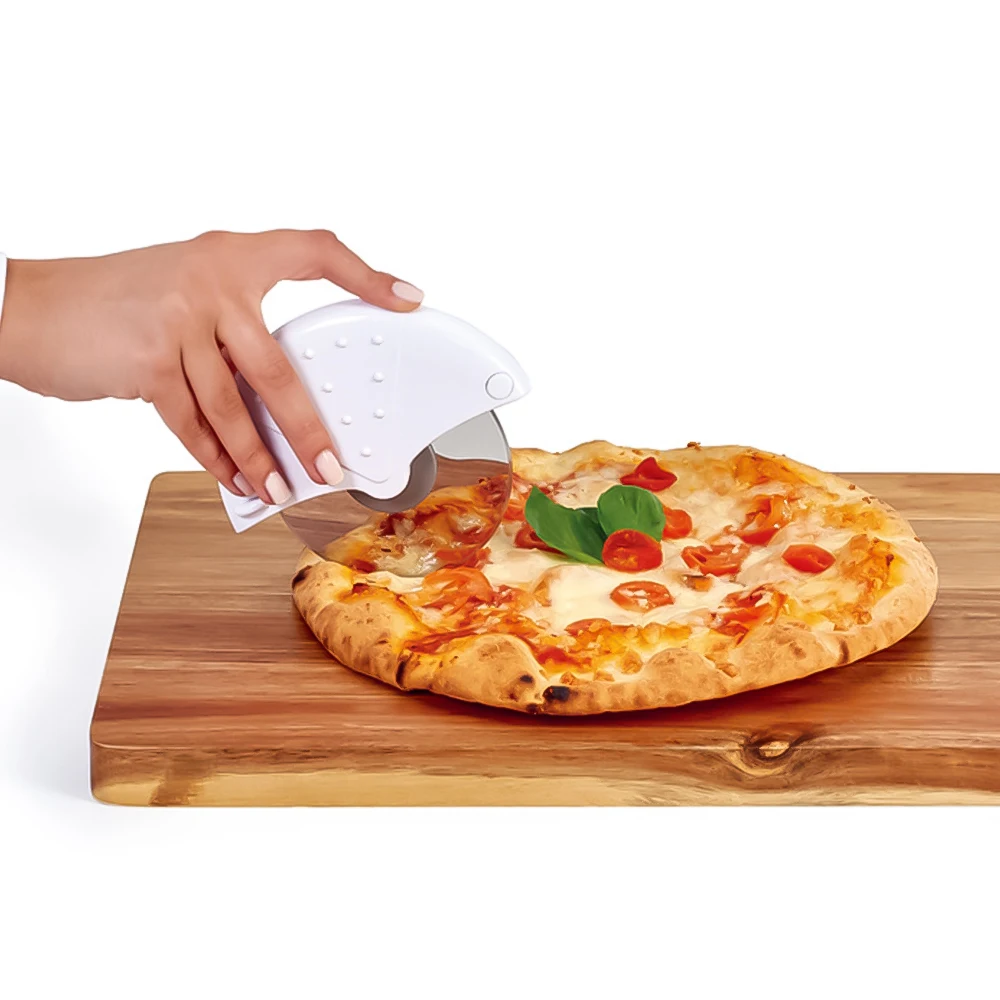Custom plastic stainless steel blade rolling pizza slicer cutter wheel