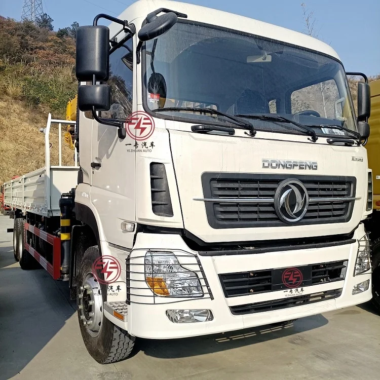 Dongfeng 6x4 Manual 15 Ton Knuckle Boom Lorry crane Truck Mounted Crane Specifications and price list