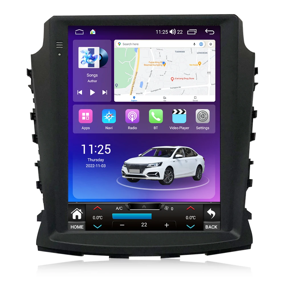 MEKEDE автомобильный gps-навигатор Автомобильный видеорегистратор Камера заднего вида сенсорный экран радио для Changan CS75 2017-2019 Вентилятор охлаждения
