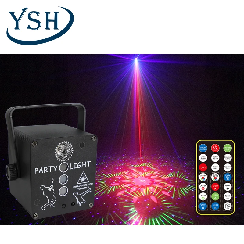  Дискотечные светодиодные RGB-лампы по заводской цене сценические светильники со звуковой активацией для диджея праздничные огни стробоскопическим эффектом