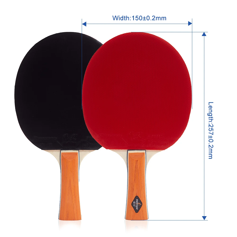 Long Life Table Tennis Rackets Double-sided PingPong Racket Table Tennis Bat