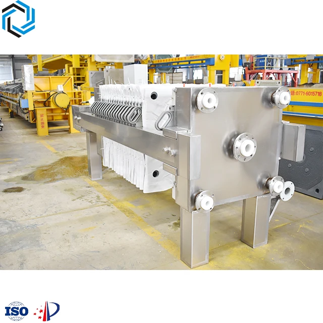 Sludge dewatering machine automatic high pressure diaphragm stainless steel filter press