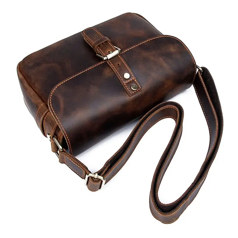 J.M.D Hot Selling Customized Full Grain Leather Crossbody Bag Men Designer Bag Genuine Leather Ladies Shoulder Bag