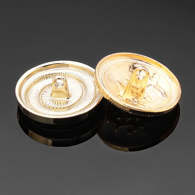 Custom Sewing Dome Retro Uniform Suit Buttons Shank Metal Button For Clothing