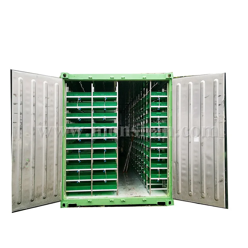 Hydroponic Barley Equipment | Cow Fodder Cultivation Machine For Growing Wheat Maize Grass