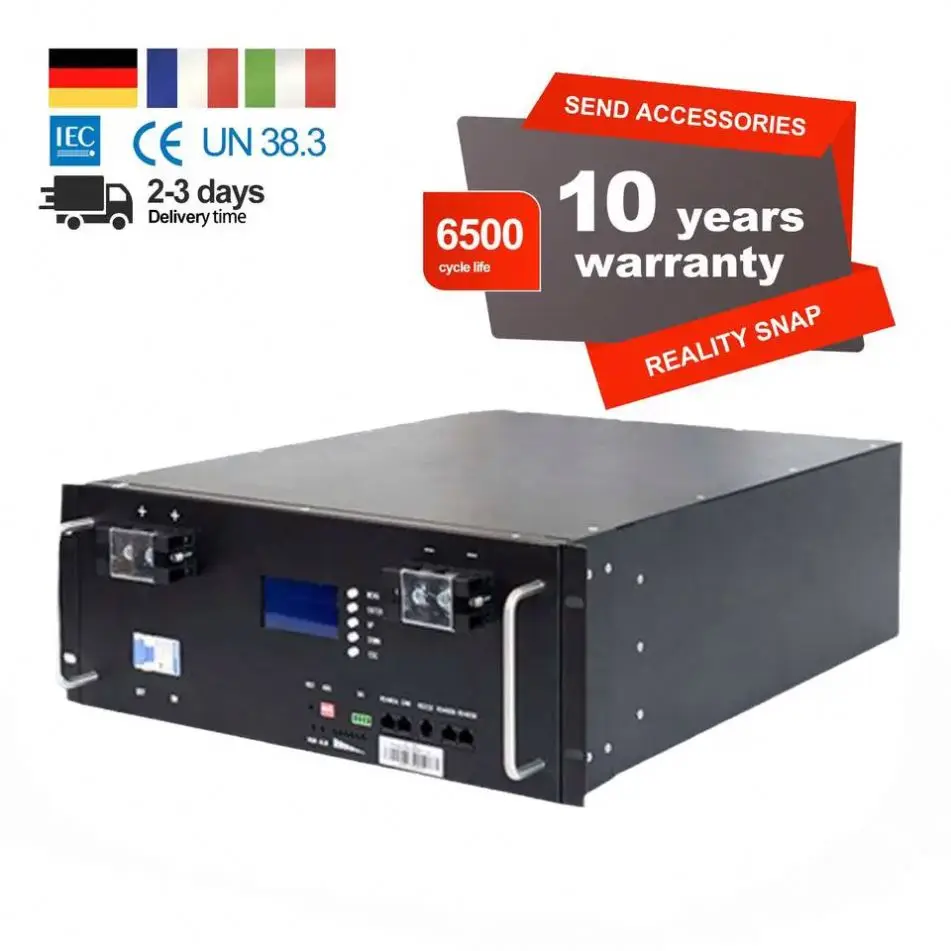 48V 100Ah литий-железо-фосфат 5 кВтч Аккумулятор для хранения энергии с BMS солнечной батареи