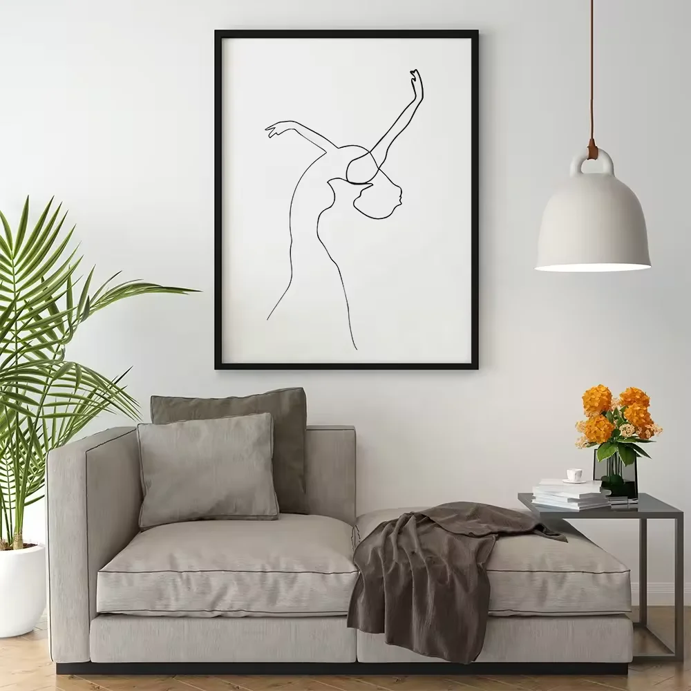 Figure Paintings Art Prints Abstract Dancer Posters Paintings And Line Wall Arts
