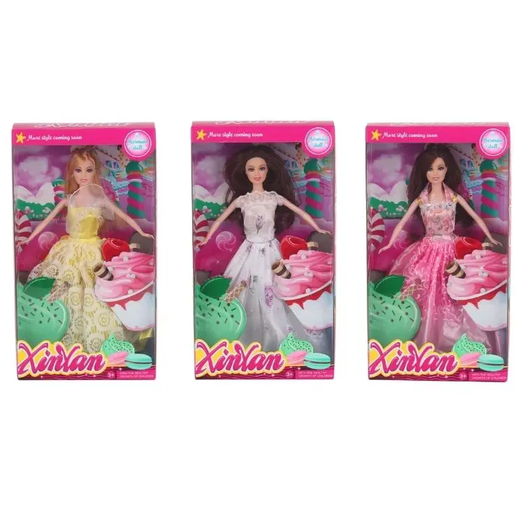 Fashion Girl Kids Toys Gift  Doll Princess DressesMakeup Set Accessories For  Doll