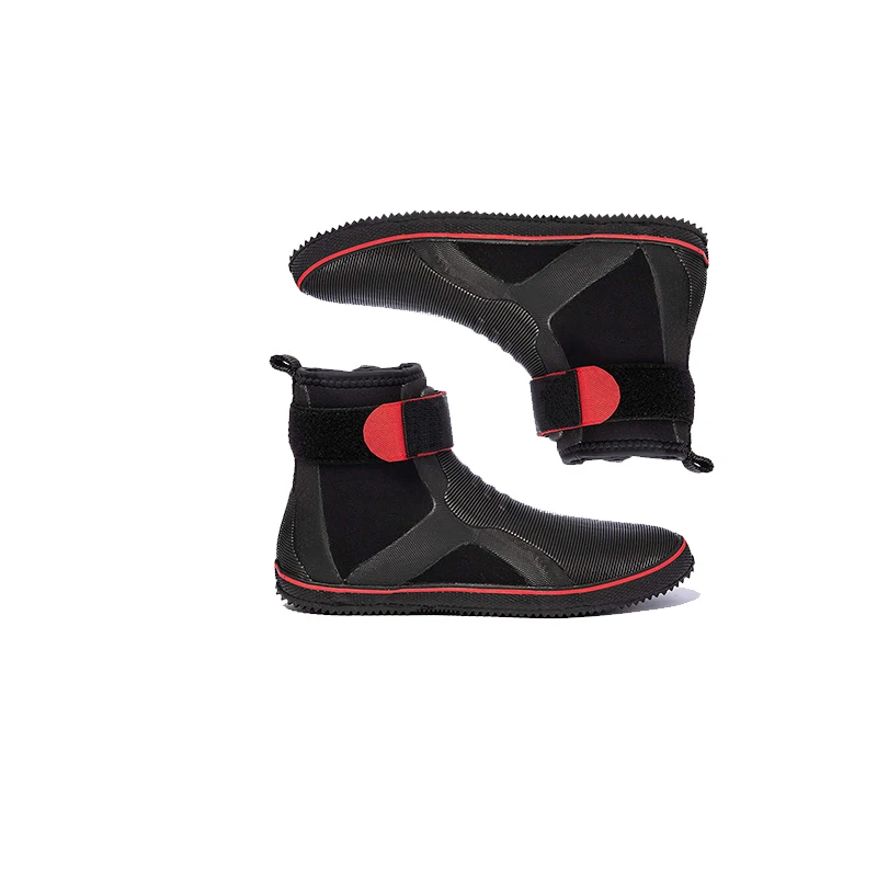 Custom Anti Slip 3mm 5mm Red Neoprene Waterproof Wetsuit Boot Neoprene Surfing Boots High Quality Scuba Diving Shoes For Kayak