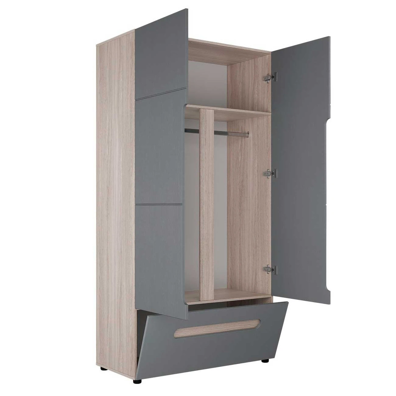 Customize Factory  Clothes Furniture for Sale Practical Furnishing Clothes Cabinet Cupboard white Wardrobe For Home and Family