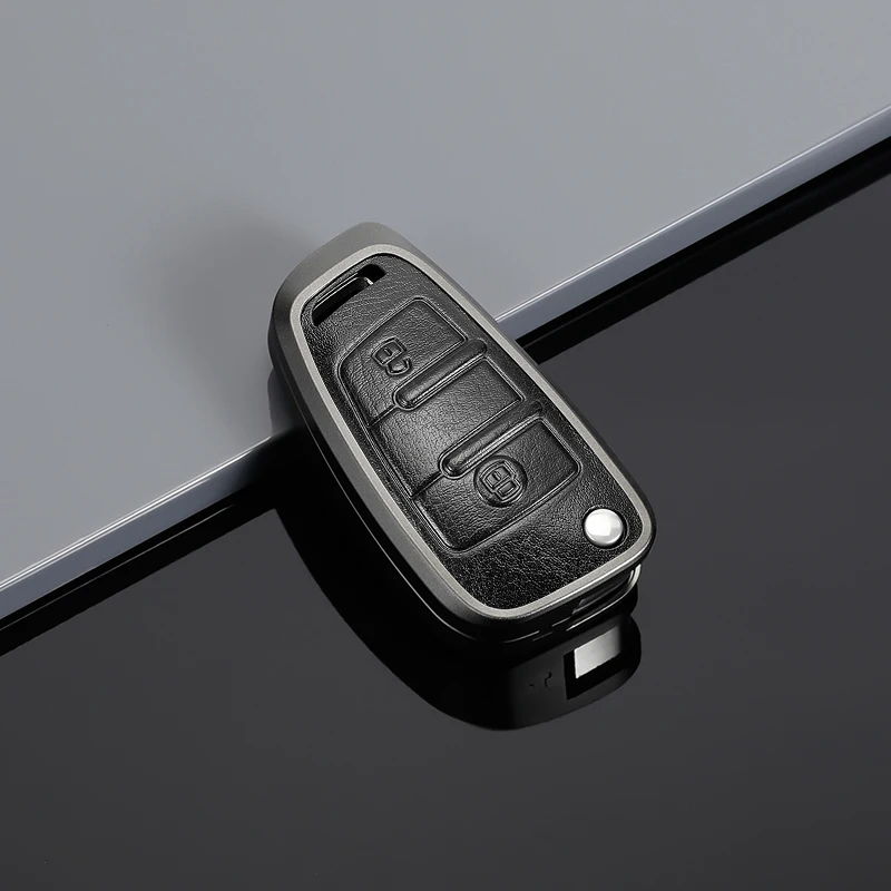 A1 Car Flip Key Case Cover Shell For Audi A1 A3 8P 8L A4 A5 B6 B7 A6 A7 C5 C6 4F Q3 Q5 Q7 Q8 TT S3 S4 S6 RS Accessories