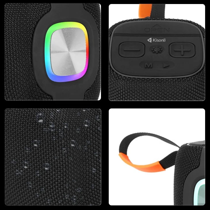 The latest blue tooth speaker power 10W portable waterproof speaker battery 2400mAh