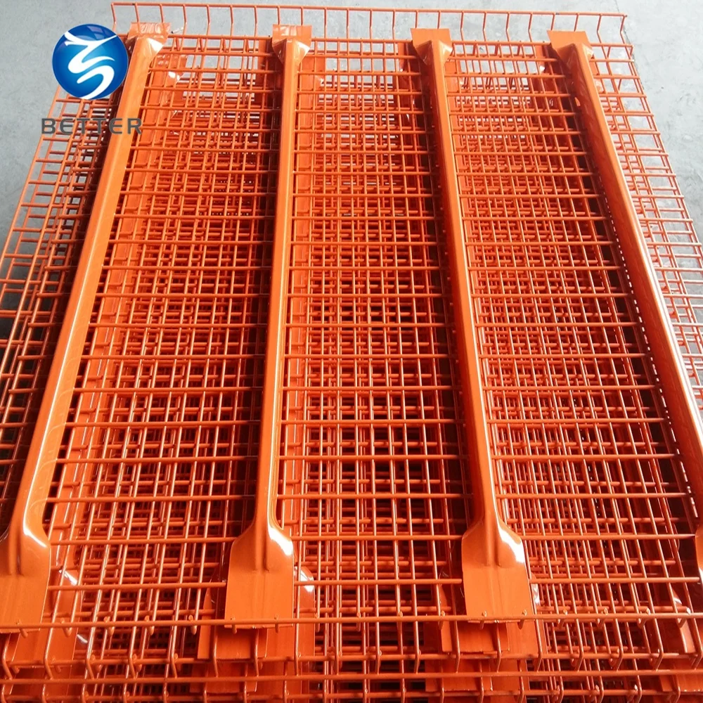 Galvanized or poweder coating wire mesh decking for pallet racking