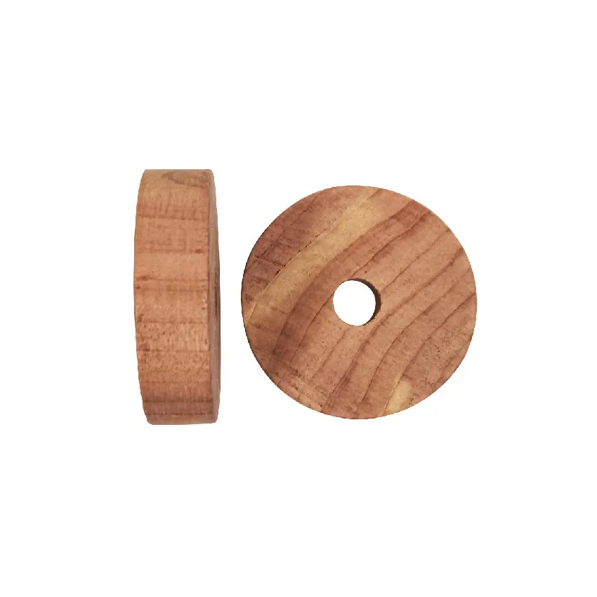 6 PCS 4 cm new arrival 100% natural  aromatic cedar wood ring  anti moth repellent wood  cedar block for clothes storage