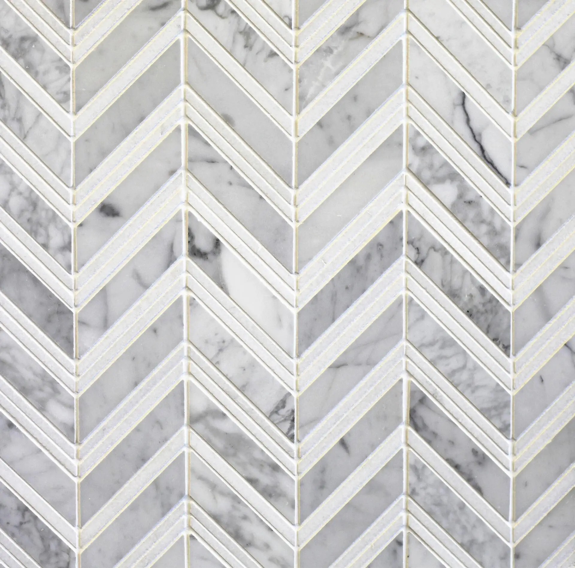 French Pattern Marble Mosaic Tile Natural Stone Gray Carrara Marble Mosaic Tile For Bathroom Kitchen Wall Flooring