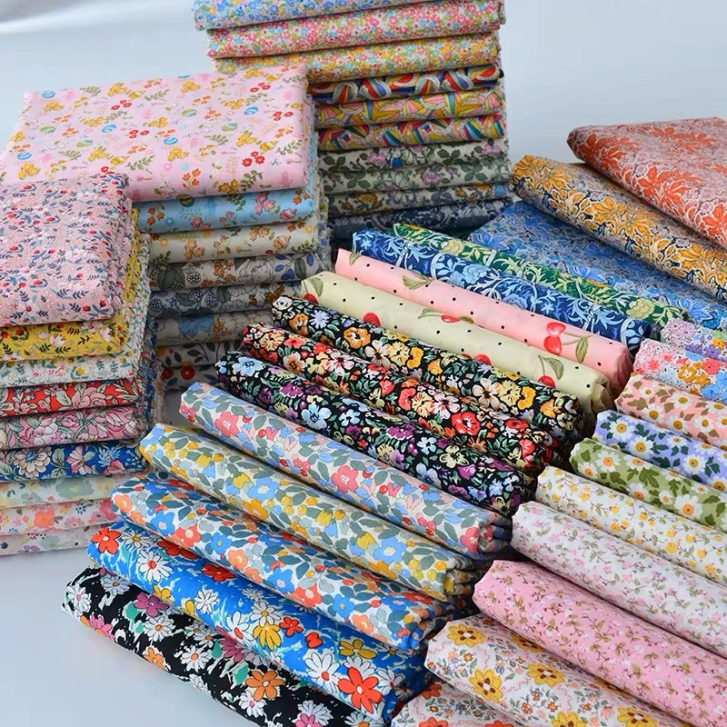 Supplier Directly Wholesale Customized Small Flower Printed Liberty London  Cotton Fabric