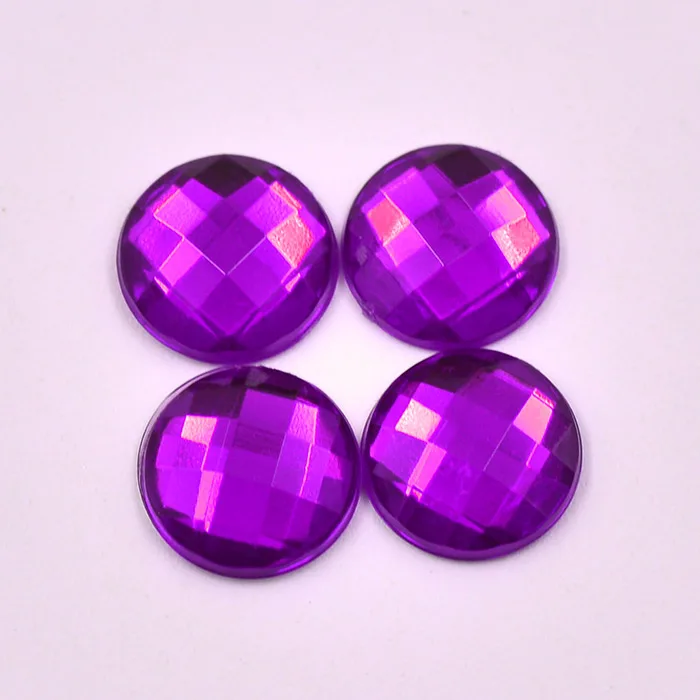 8 10 12 20 30mm Non Hotfix Crystal Strass Flatback Acrylic Stone Big Round Crystal AB Rhinestone