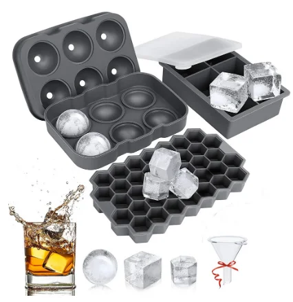 6 cavity мячей или по вашему заказу различные 3D мягкий кухонные инструменты для выпечки оптовая продажа обуви больших силиконовые кубики льда лоток плесень