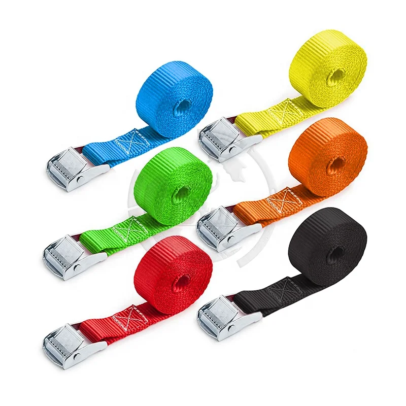 25mm 250kg Cam Buckle Tie Down Kayak Car Cargo Lashing Cam Lock Buckle Tie Down Strap