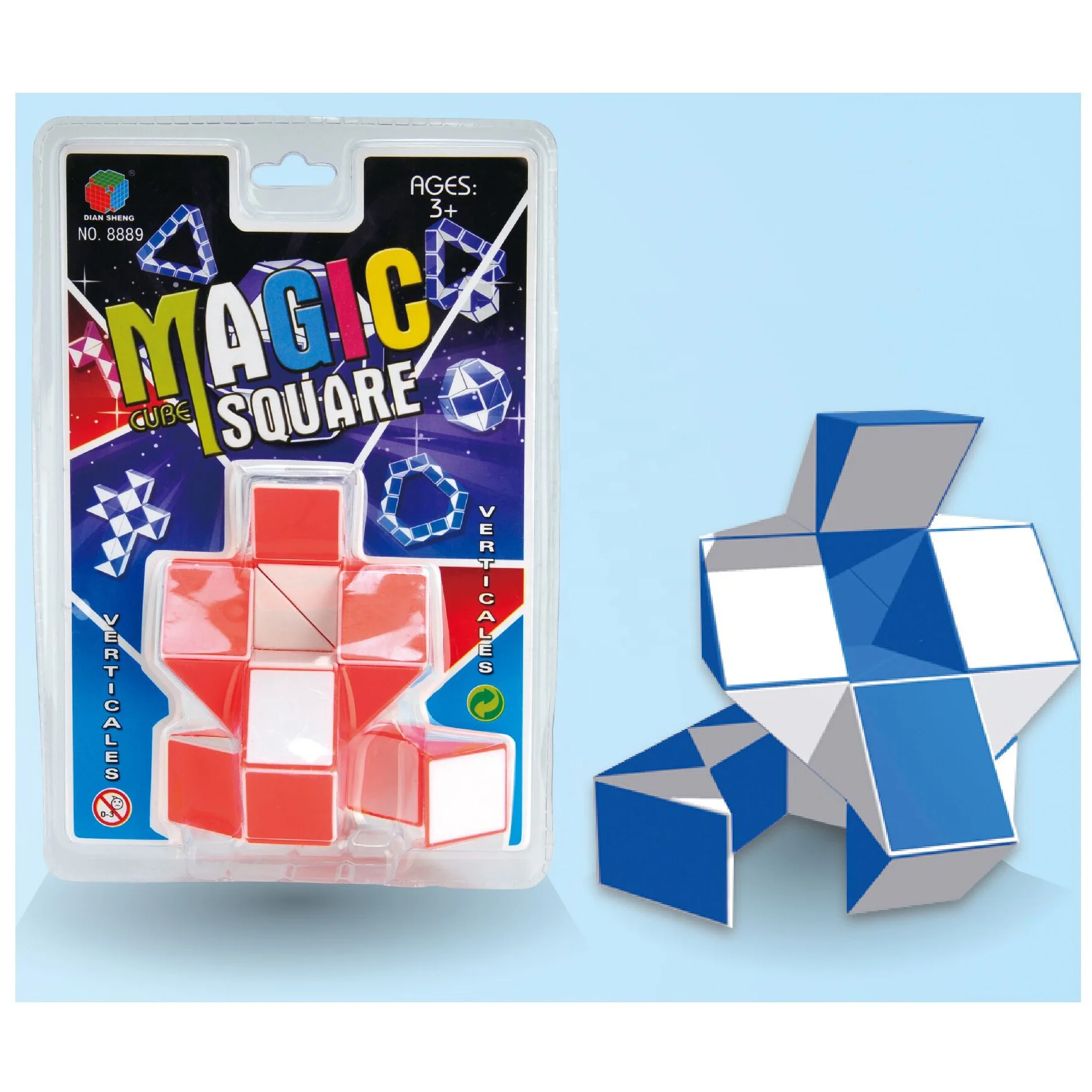 
changeable plastic Cube Snake Puzzle for kids 