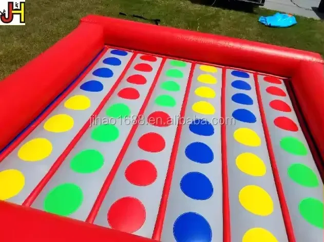 custom inflatable twister board game interactive inflatable twister mattress bed