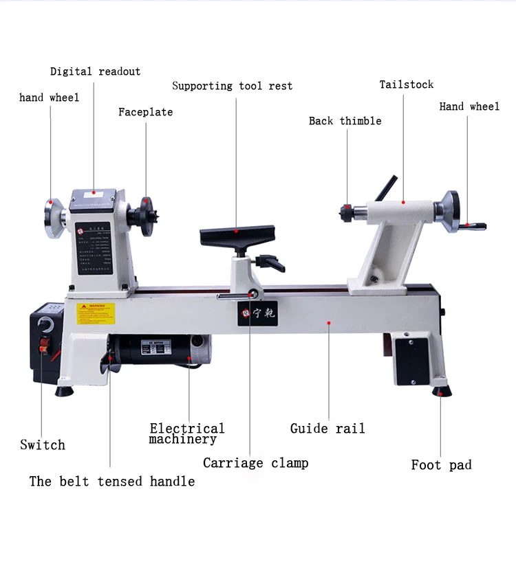 High Quality Wood Turning Lathe Machine with Wood Lathe Chuck