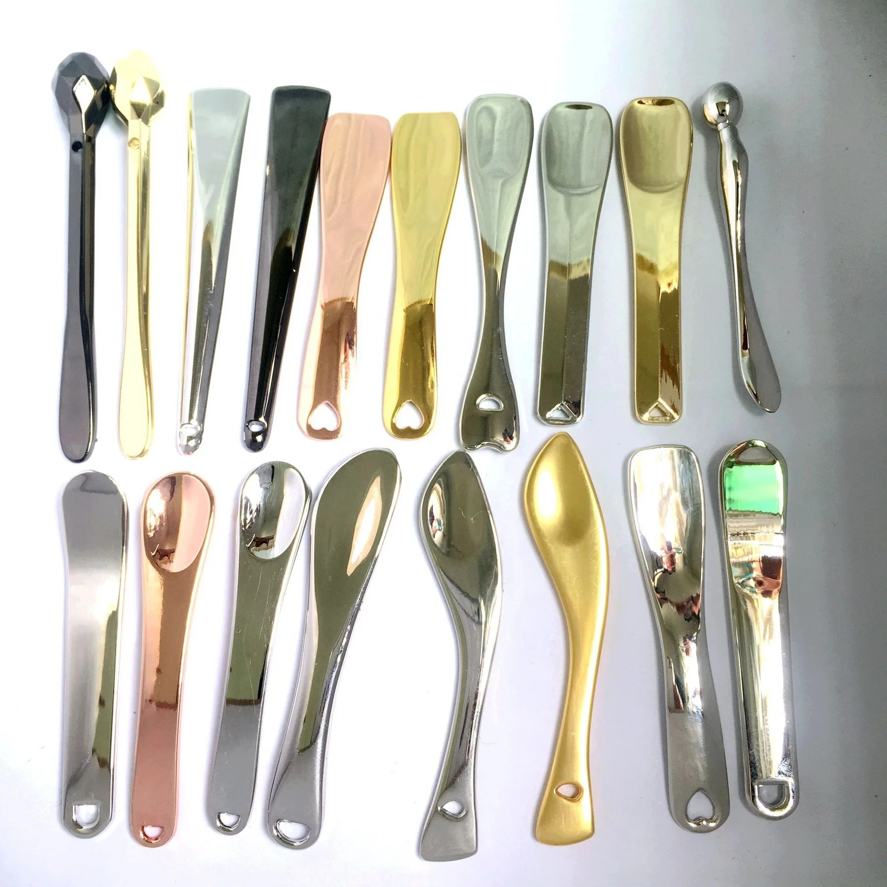 Factory Directly Selling Makeup Spatula Cream Metal Facial Care Mixing Customized Cosmetic Spatula