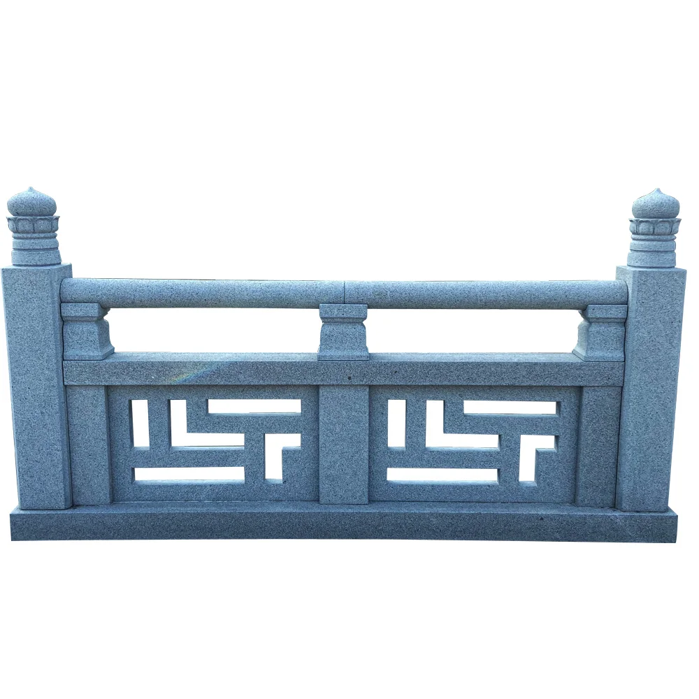 Chinese Style Natural Granite Stone Carving Relief Decoration Sculpture Railing Balustrades Handrails For Sale