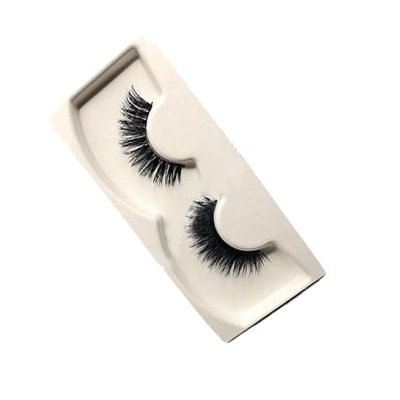 pulp paper packaging white eyelash bagasse insert Biodegradable Cosmetics Packaging