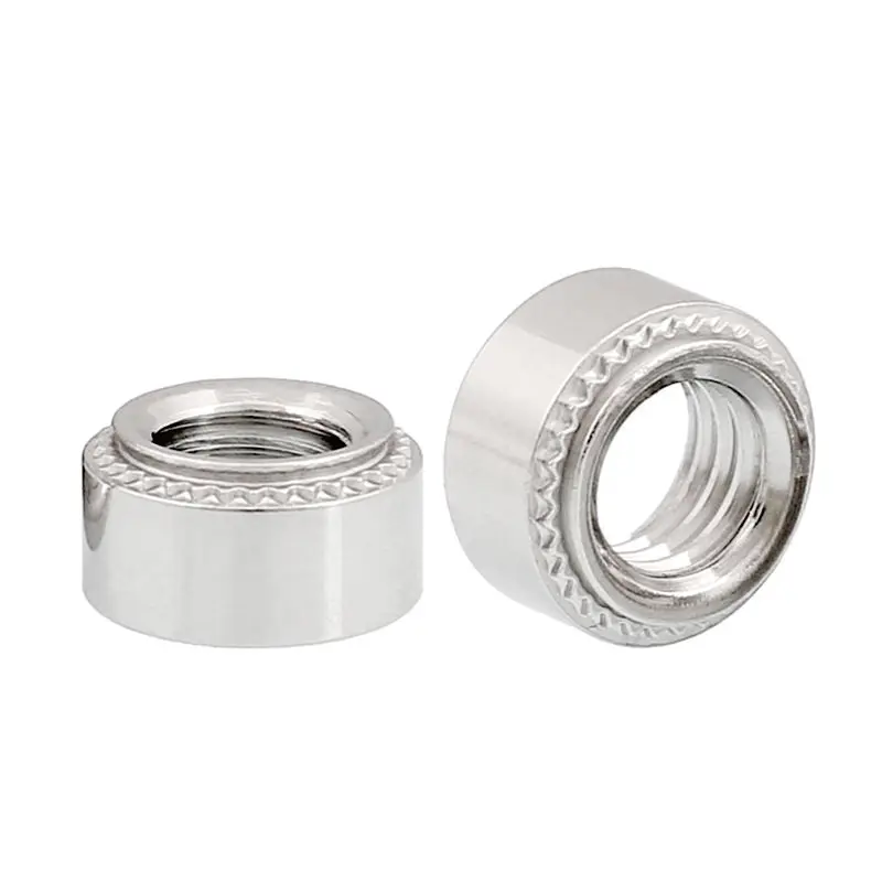 M5-1 Aluminum Fastener M6 round Knurling Galvanized Steel Self-Clinching Nut for Metal Sheet in Stock