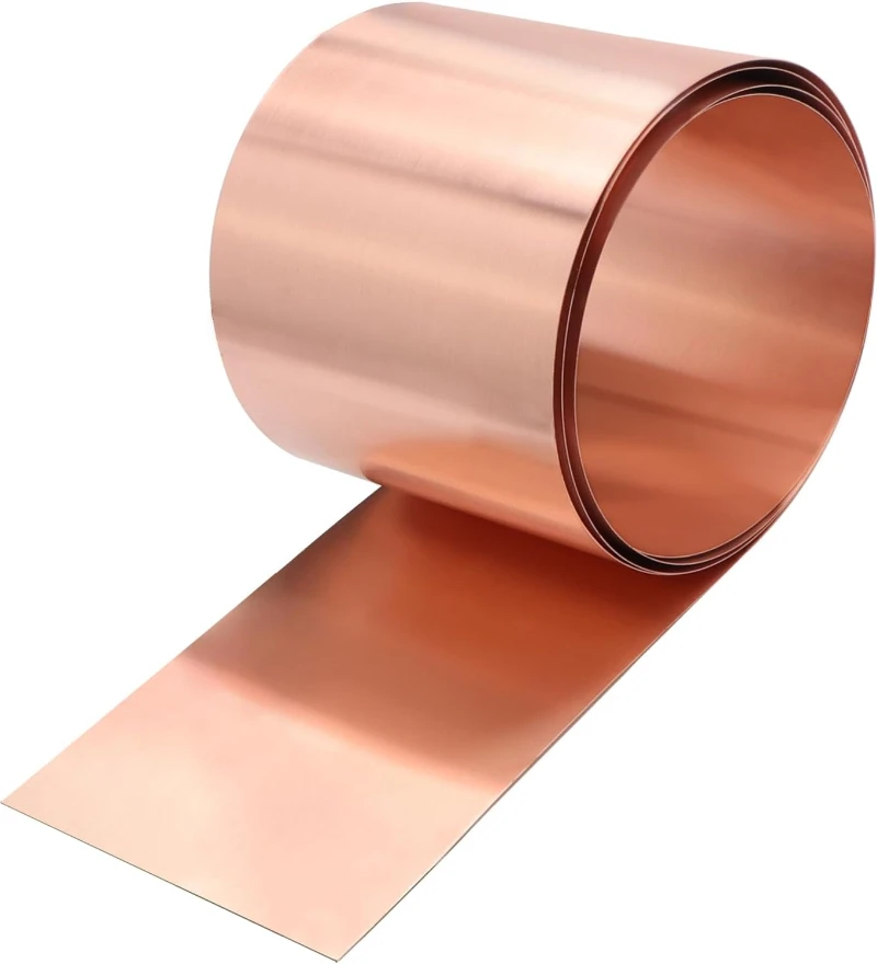 T2 Copper Sheet Roll 99.9% Pure Copper Strip Copper Flashing Metal Foil Tape Plate for Electricity Construction