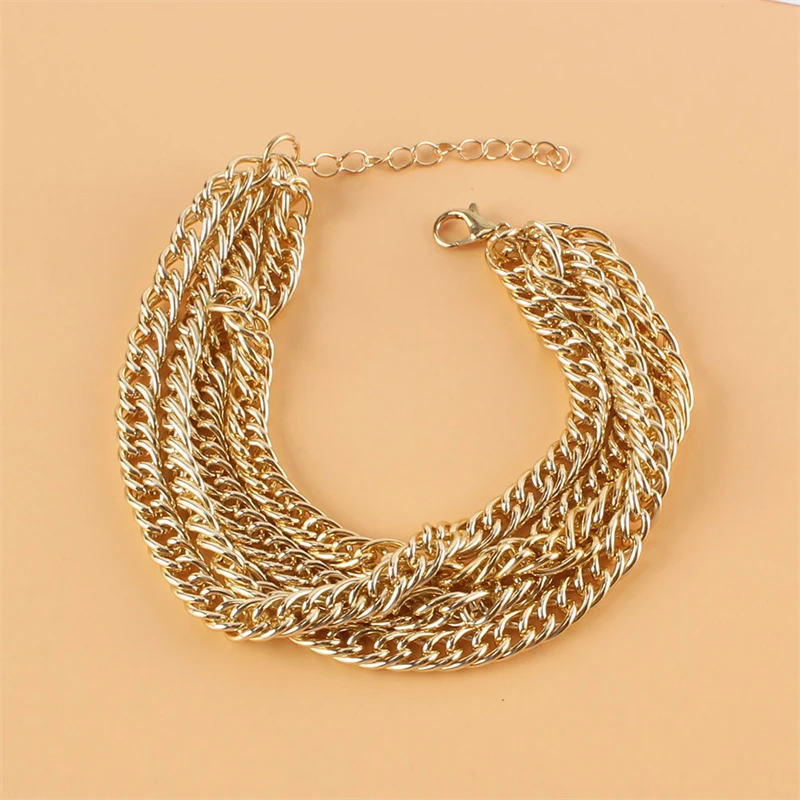 2023 Latest Pumps Shoes Multi-Layer Fashion Metal Chain High Heels Sexy Anklet For Women
