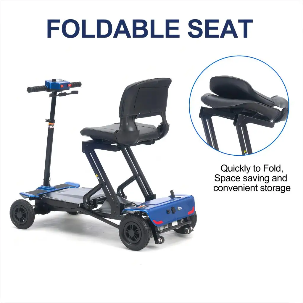 uwant Handicap electric scooter chair folding electric mobility scooter for handicappedelectric mobility scooter 4 wheel