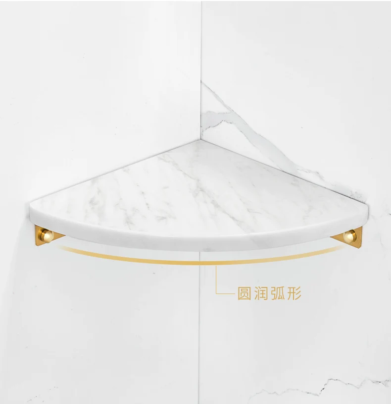 Bianco carrara marble small marble wall  shower white corner shelf