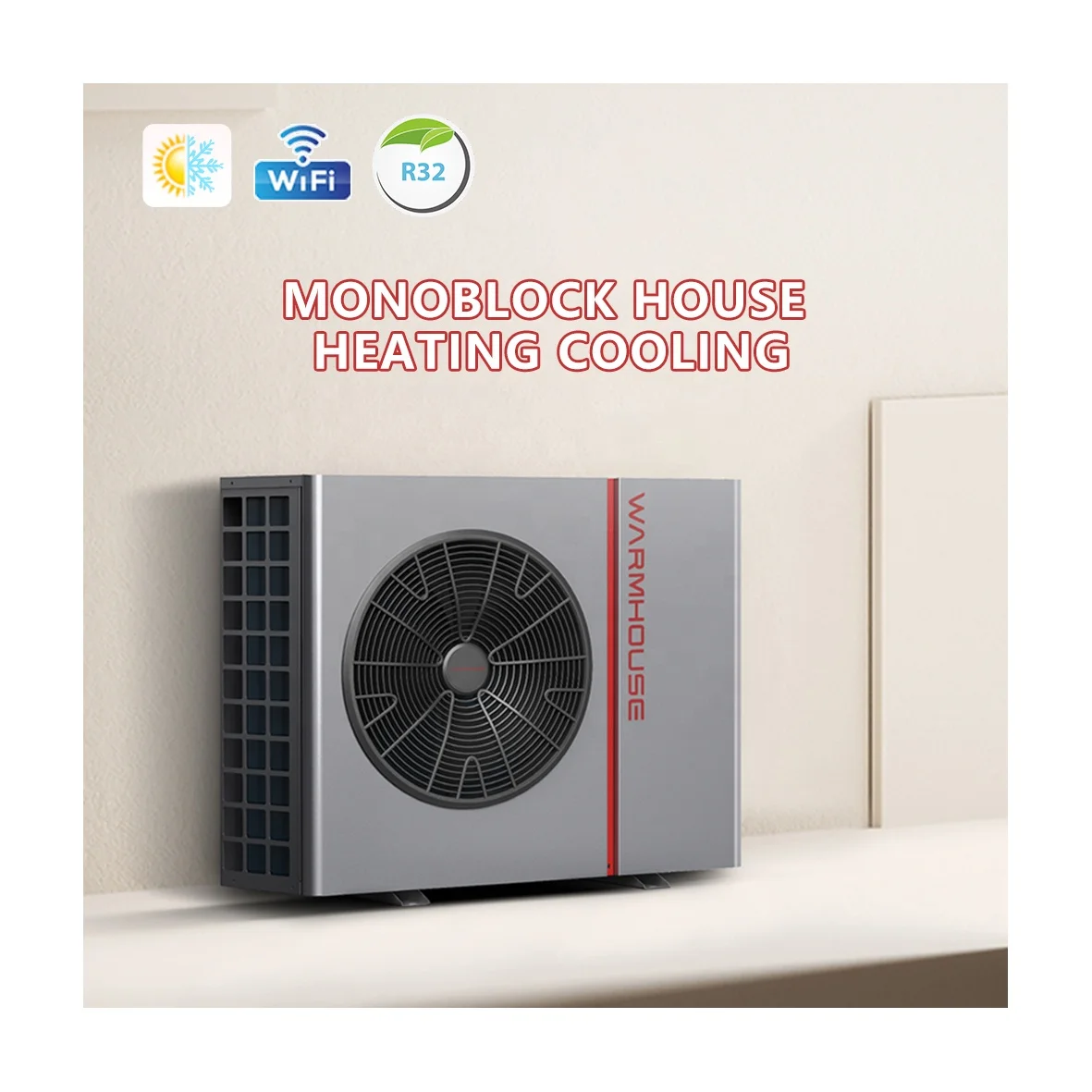 Monoblock 9KW WIFI DC Inverter Heat Pump Air to WQater Heat Pumps EVI Technology