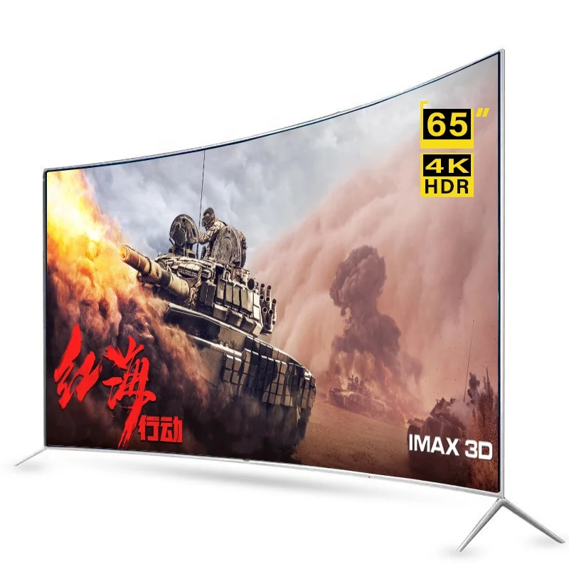 Curved65 inch Smart TV 4K Big Screen Ultra HD LED TV Television